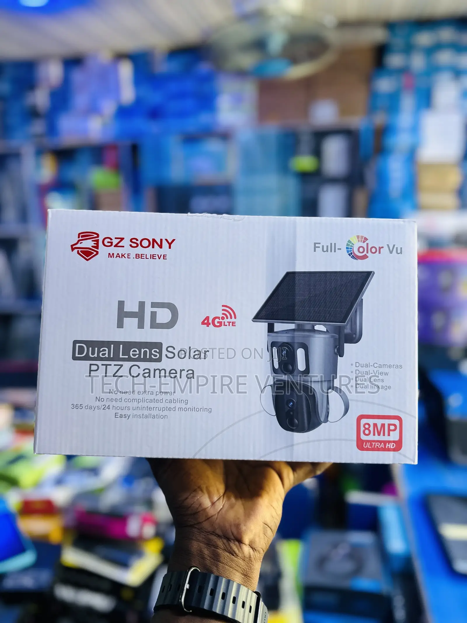 Gz Sony Dual Lens Solar PTZ CCTV 5mp