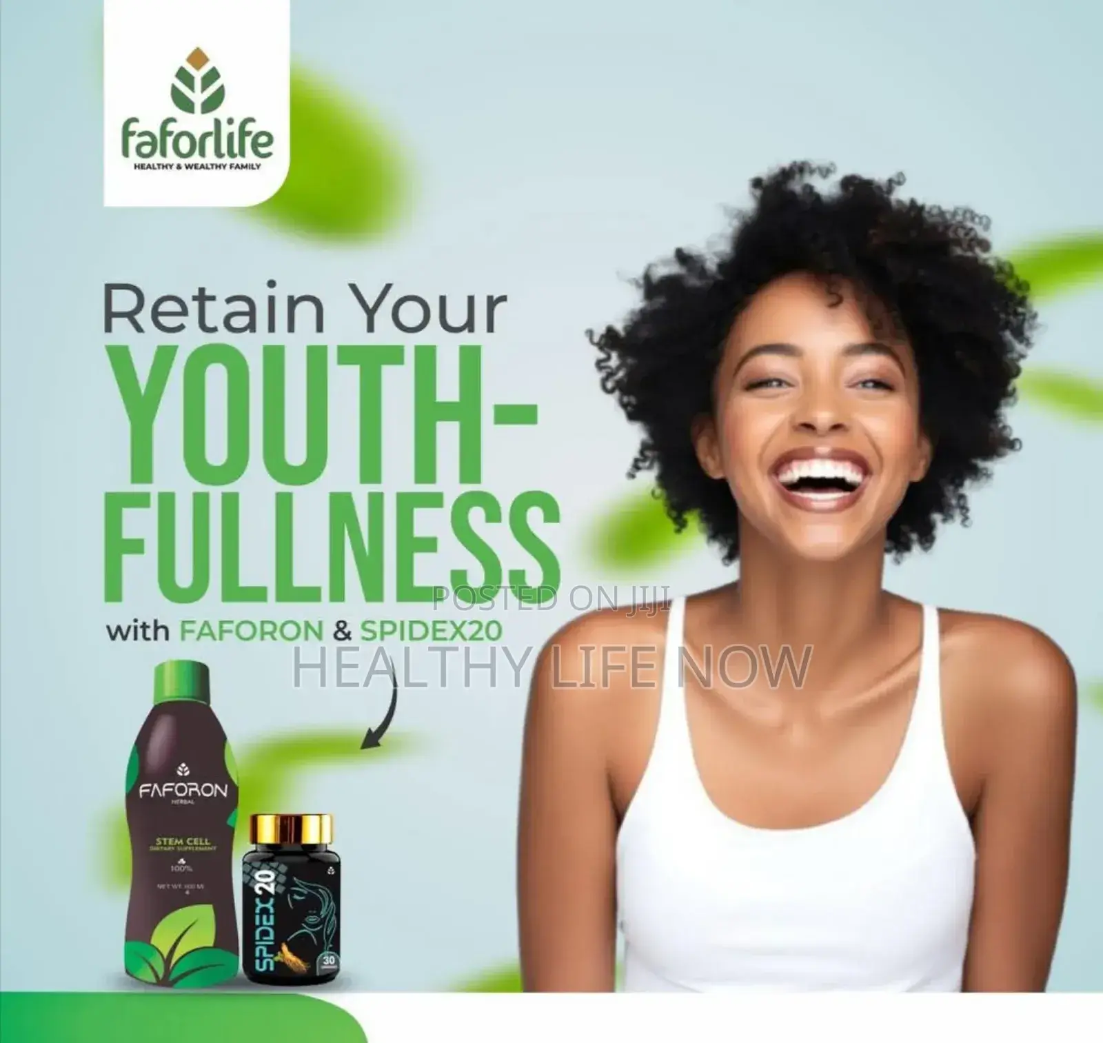 Faforon Stemcell And Spidex20 Organic Restorative