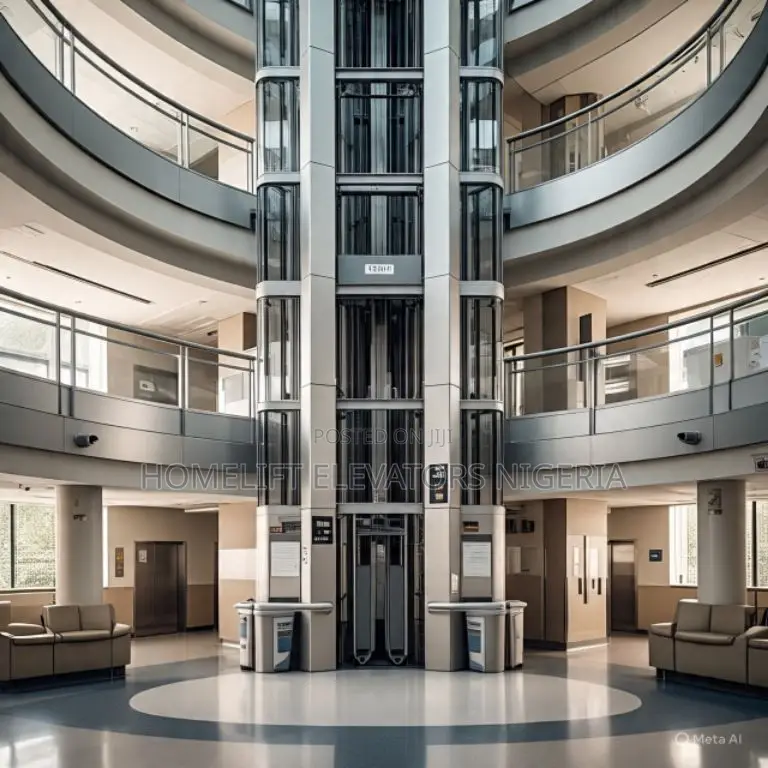 8 Floors 8 Stops 630kg Stainless Steel 8 Passenger Elevator