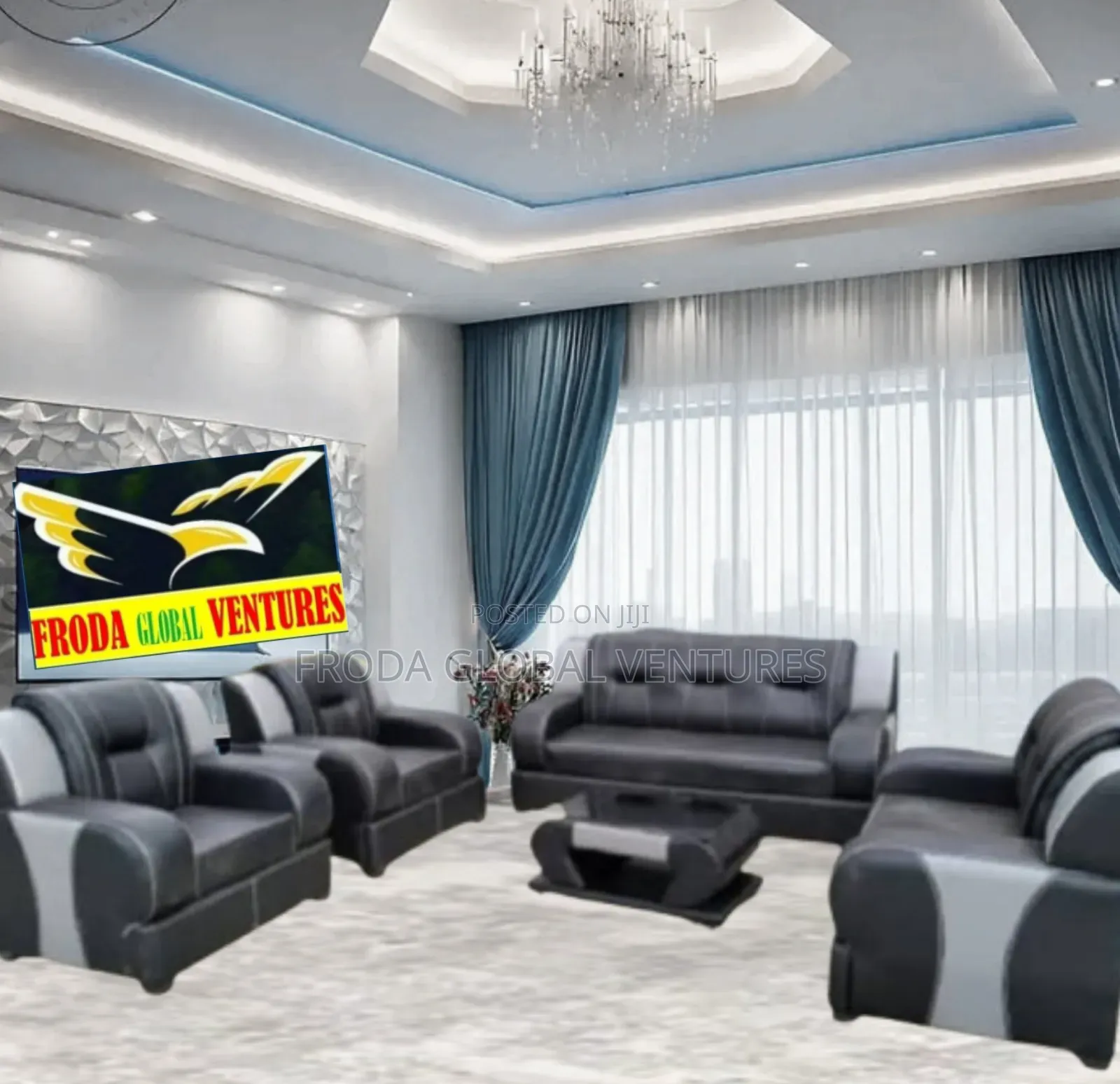 Quality Couch of 7 Seaters Sofa Chairs and Table. Phl33