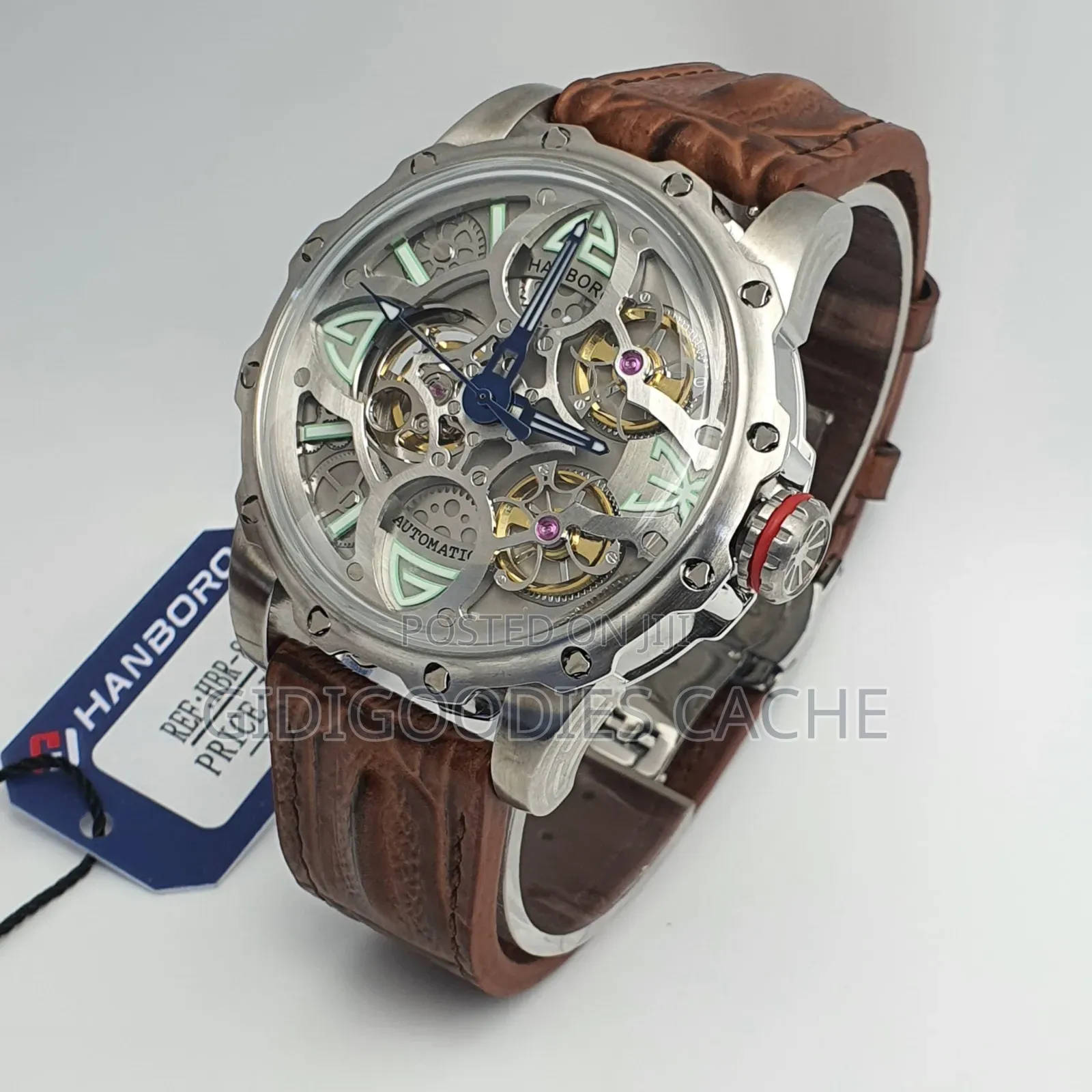 Hanboro Leather Automatic Watch