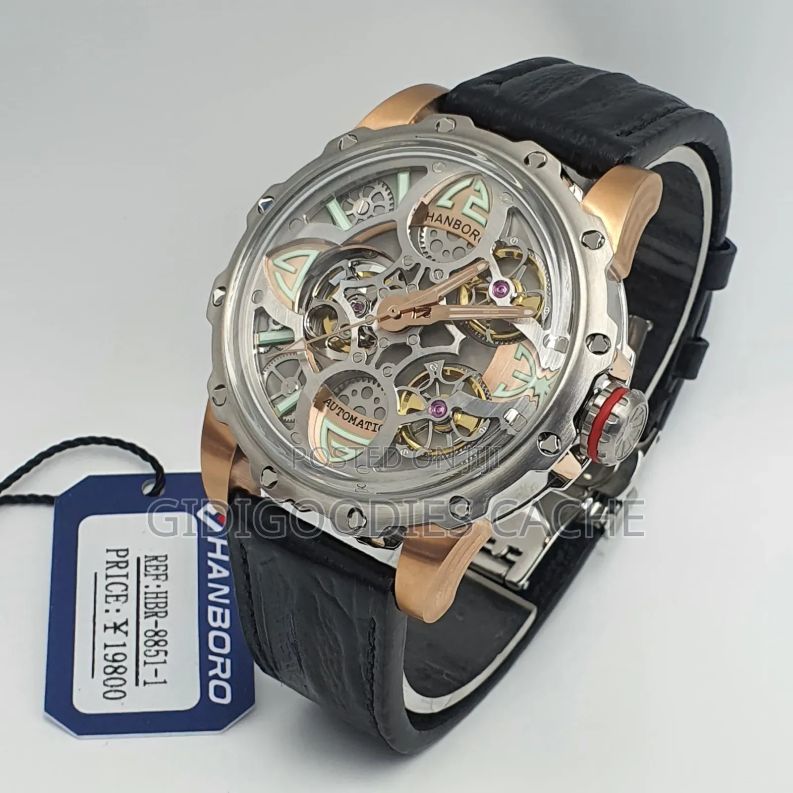 Hanboro Leather Automatic Watch