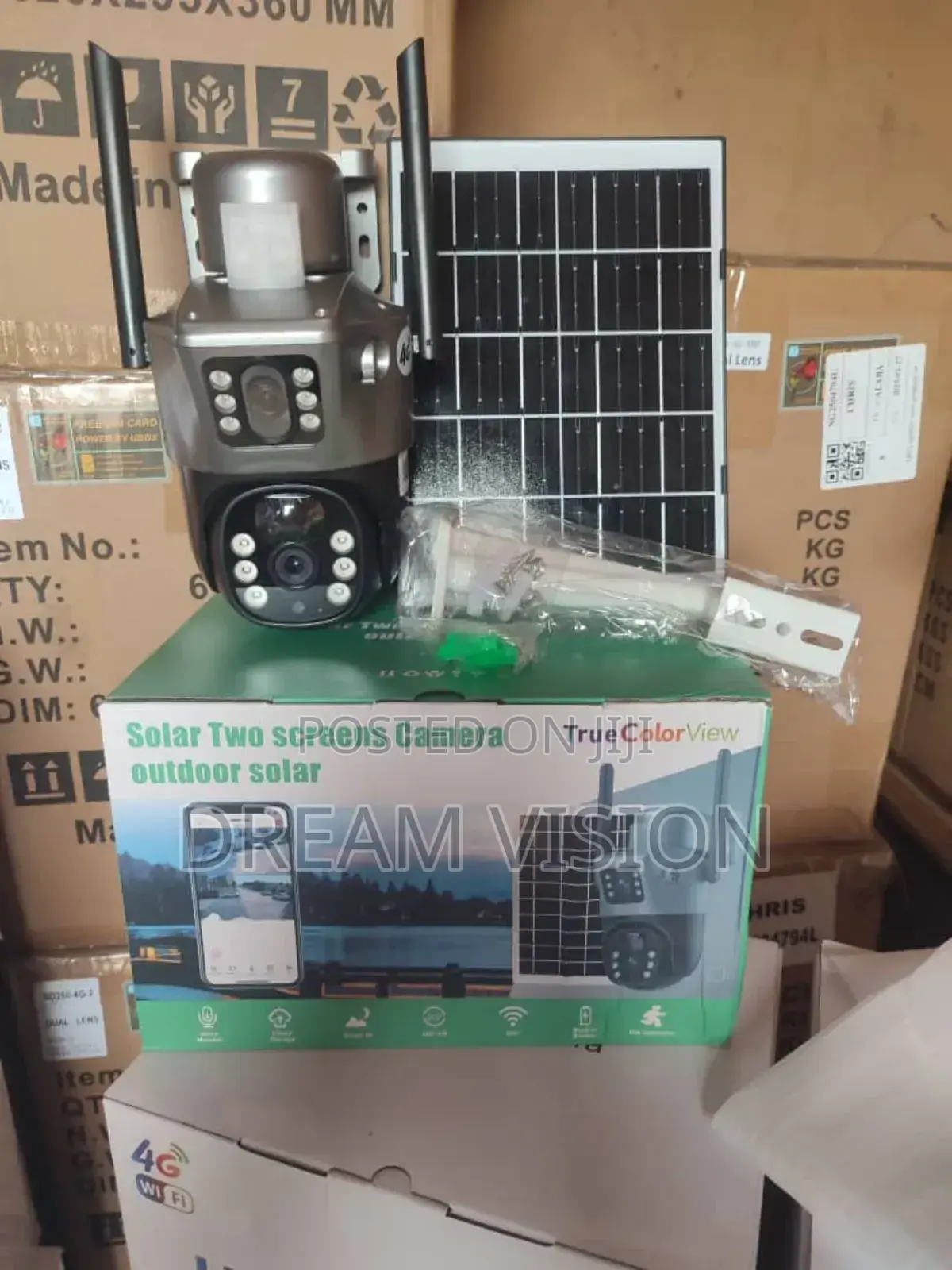 8mp Dual Lens Solar-Powered CCTV Camera 4g
