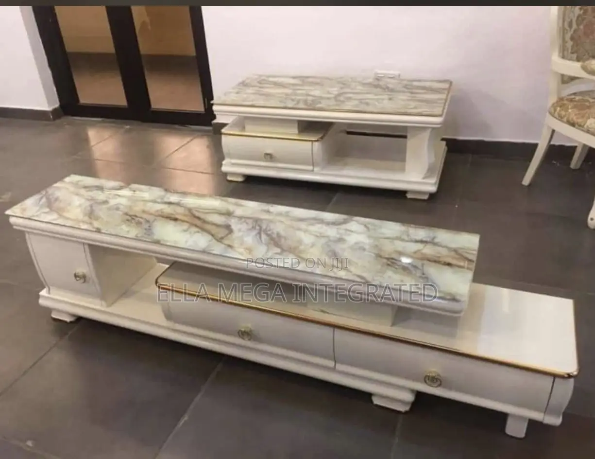 Marble Top Television Stand