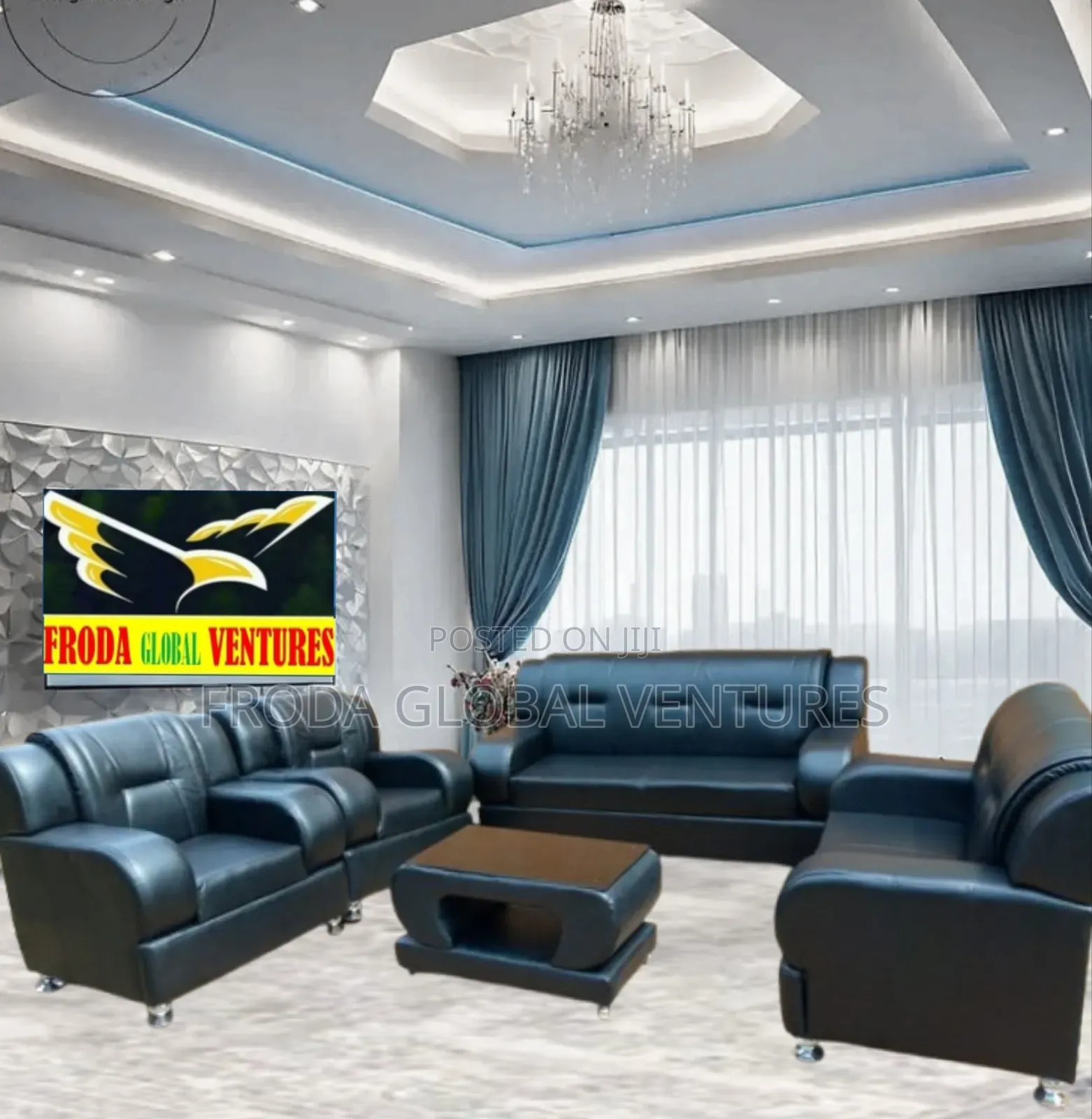 Quality Couch of 7 Seaters Sofa Chairs and Table. Phbll07