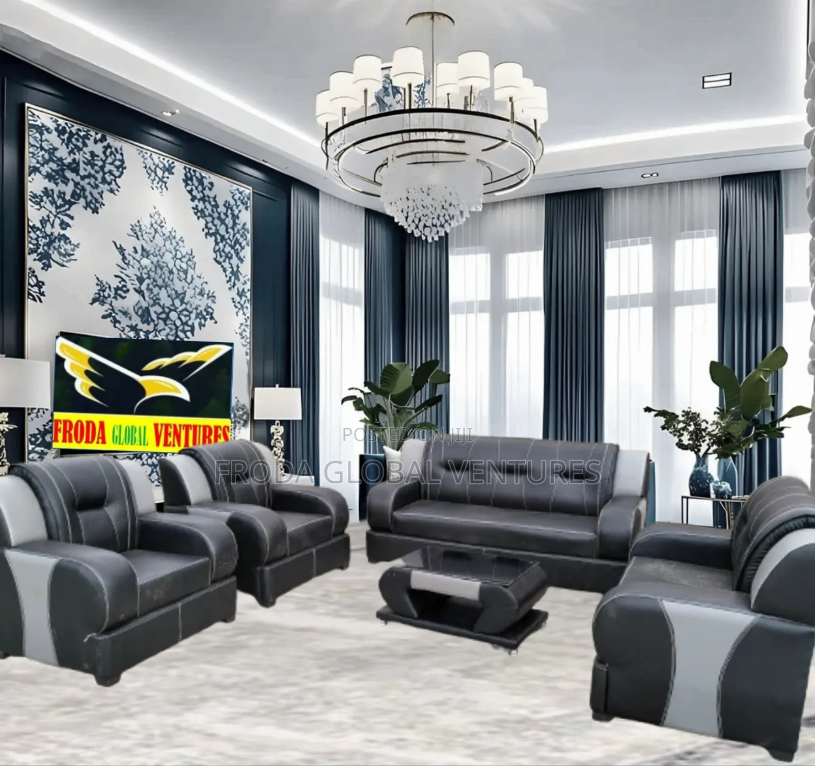 Quality Couch of 7 Seaters Sofa Chairs and Table. Phbll16