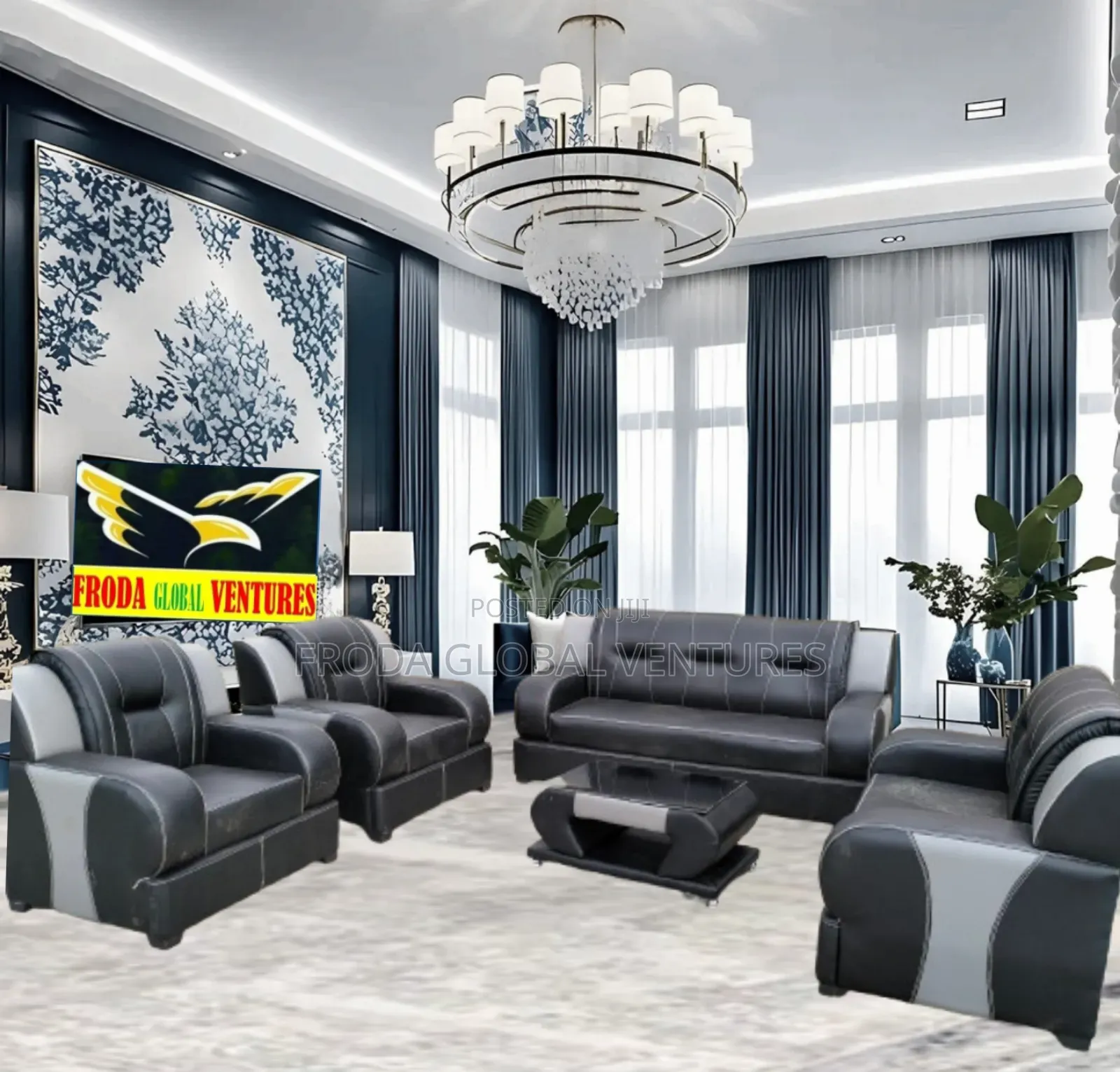 Quality Couch of 7 Seaters Sofa Chairs and Table. Phbll17