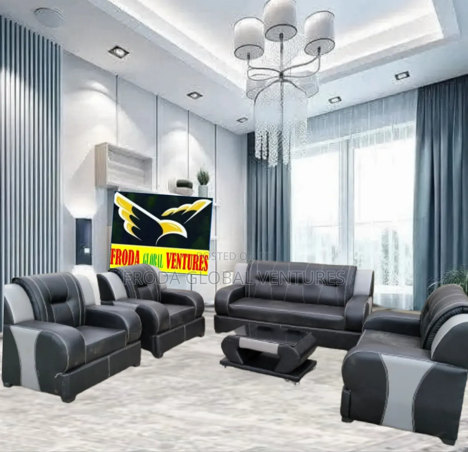 Quality Couch of 7 Seaters Sofa Chairs and Table. Phbll18