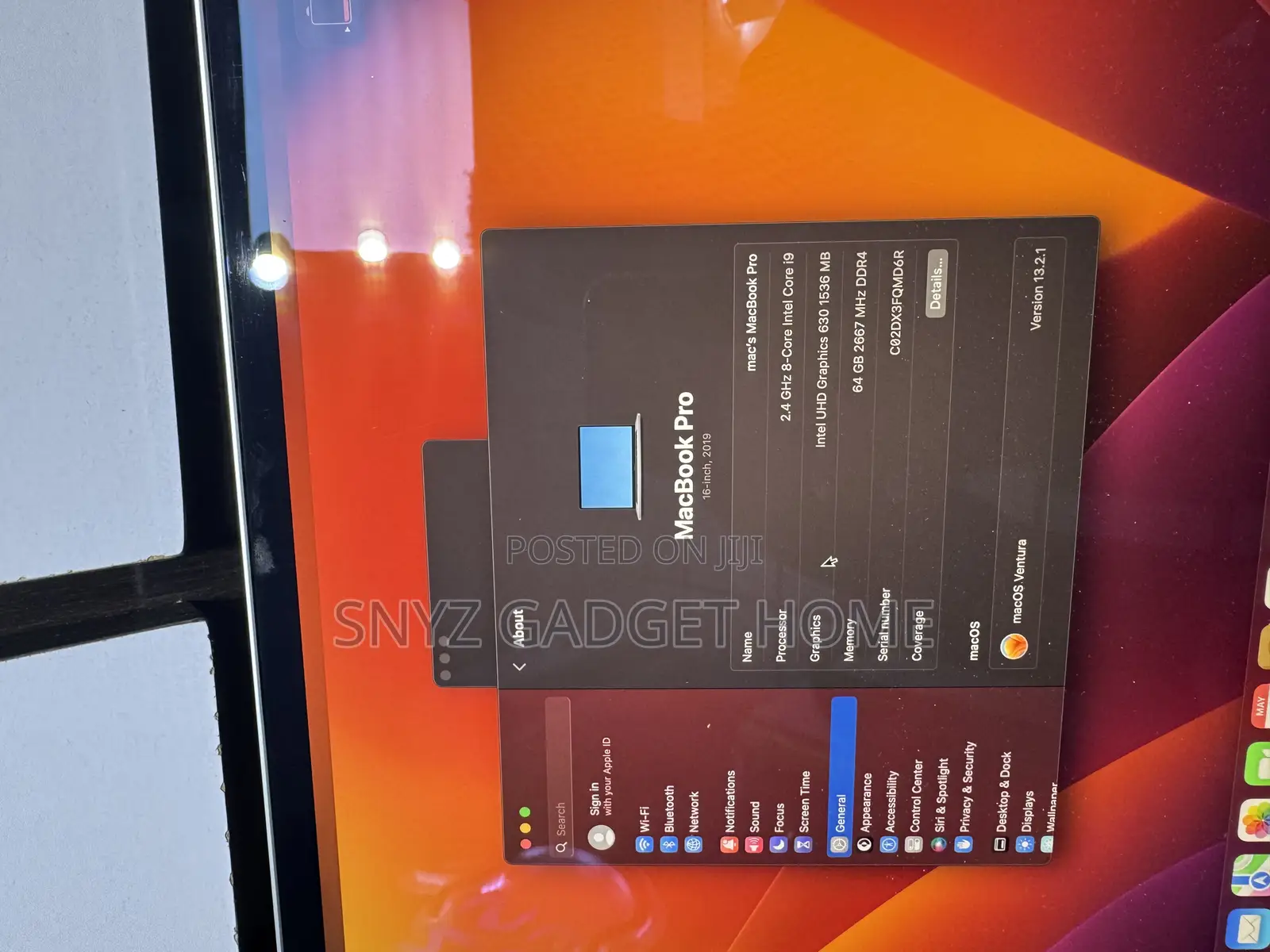 Laptop Apple MacBook Pro 2019 64GB Intel Core I9 SSD 1T