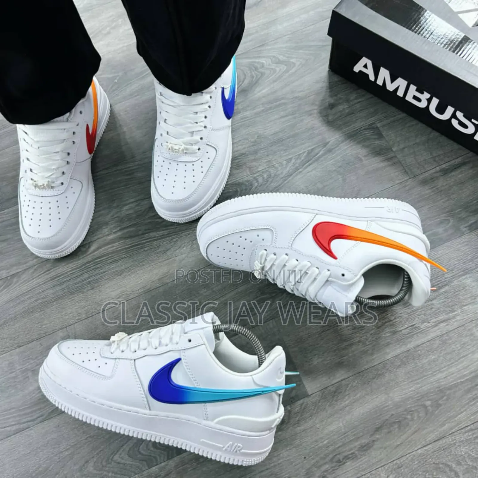 Plain White Quality Nike Sneakers Just Arrived