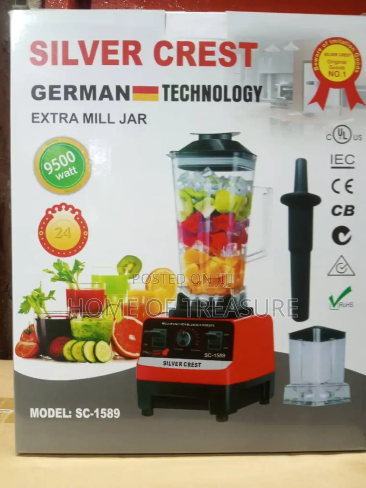 Silver Crest 9500watt Electric Juice Blender Model: Sc-1589