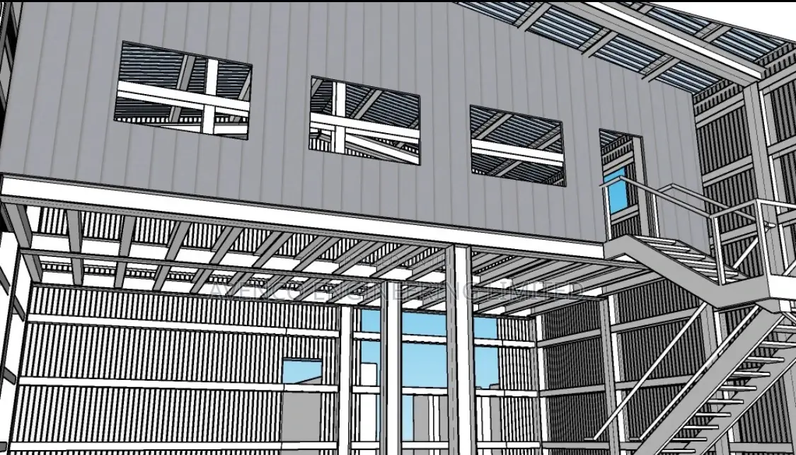 Warehouse, Steel Fabrication Design,Steel Truss Roofing,Tank