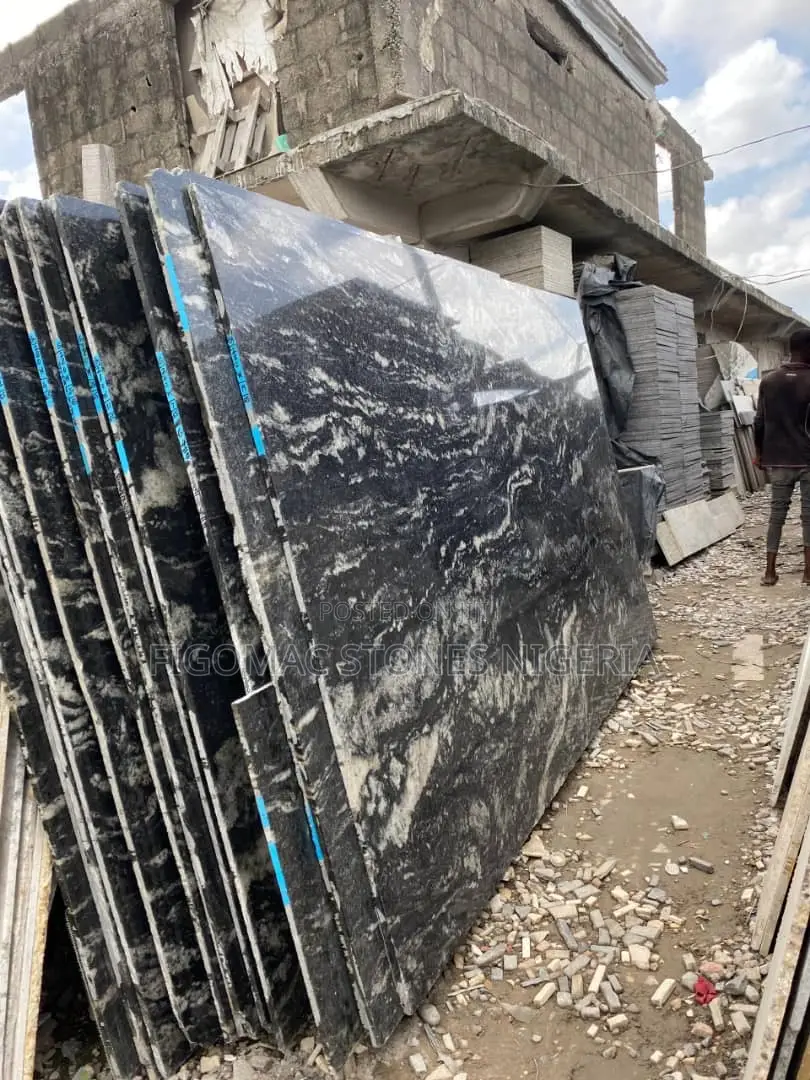 Black Merchant Slabs Tiles