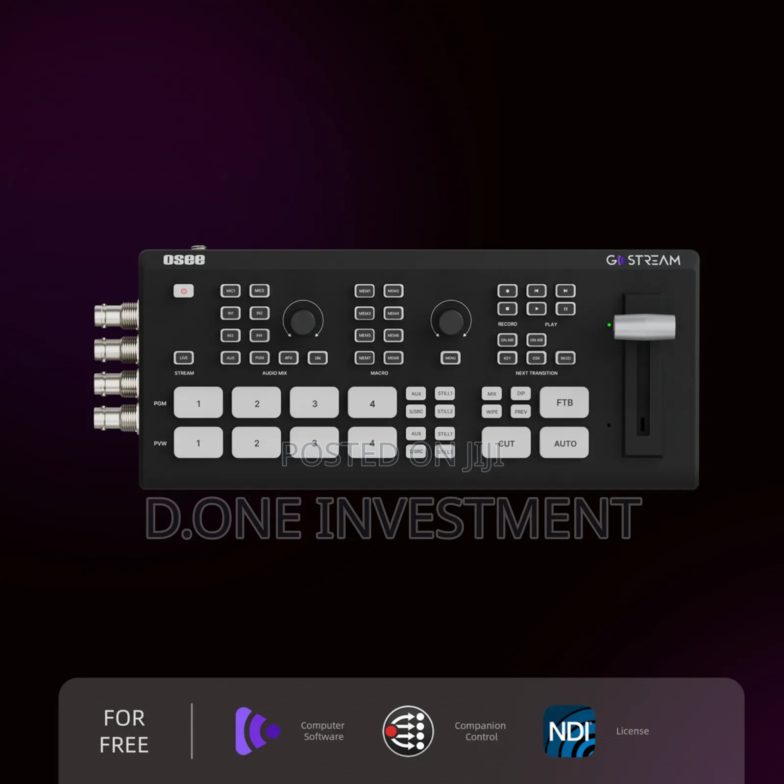 Osee Gostream Duet Sdi/Hdmi/Ndi|Hx Live Stream Video Mixer