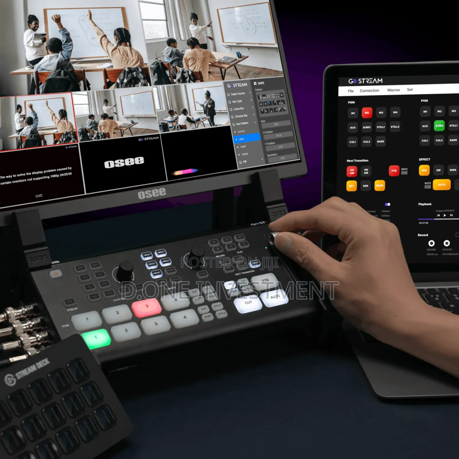 Osee Gostream Duet Sdi/Hdmi/Ndi|Hx Live Stream Video Mixer