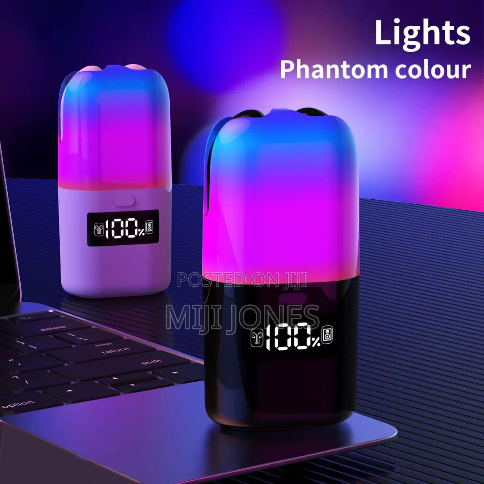 "Tf23 Box Hifi Wireless Speaker Earbuds W/ Light"