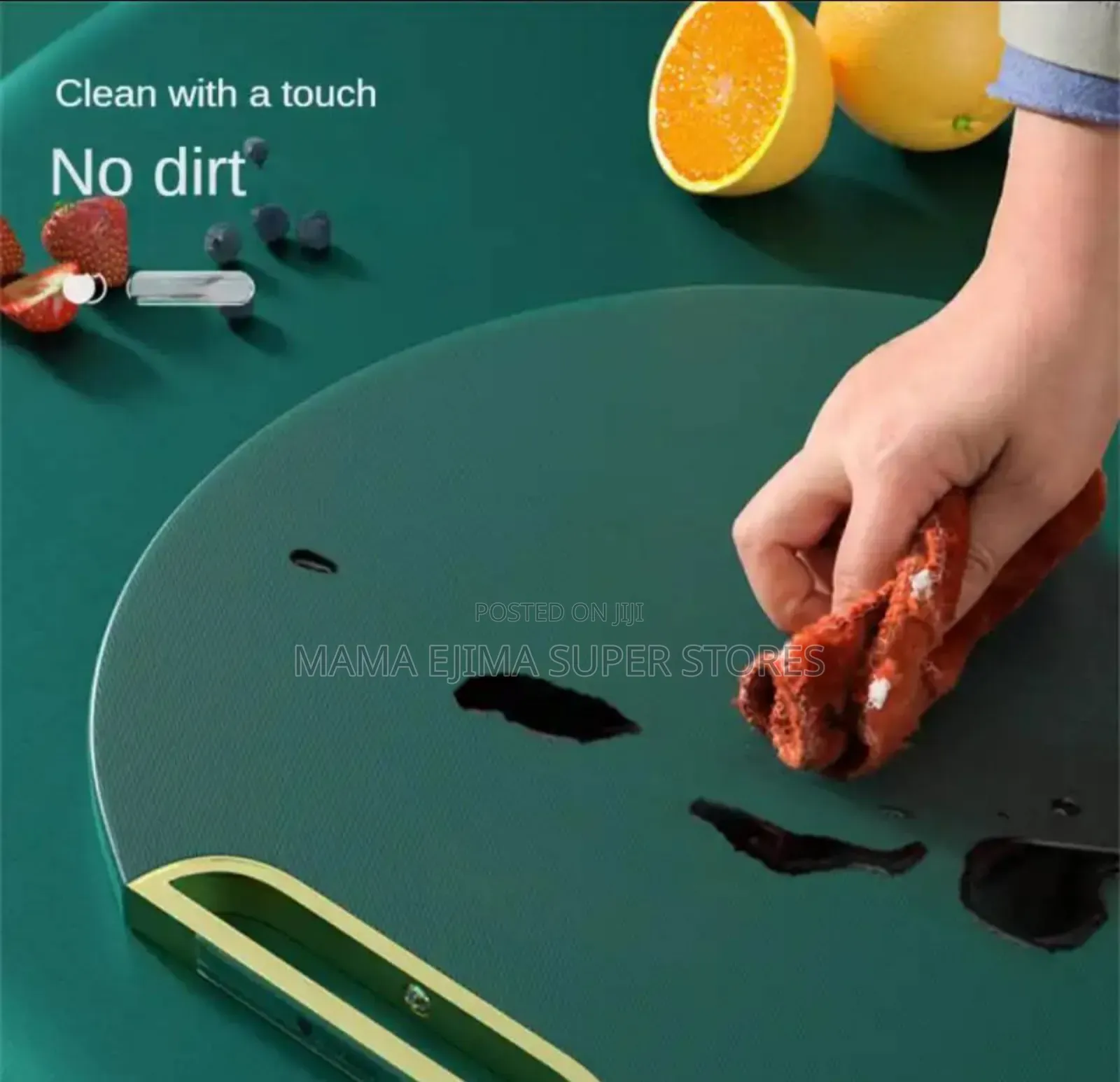 Ultisize Green Cutting Board Round Anti-skid Anti-milde