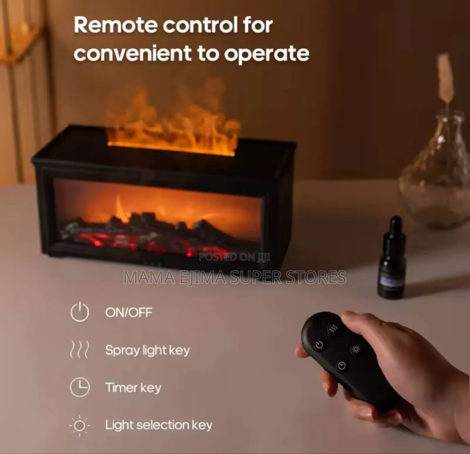 Creative Fireplace Air Humidifier 280ml Simulated Flame Aro
