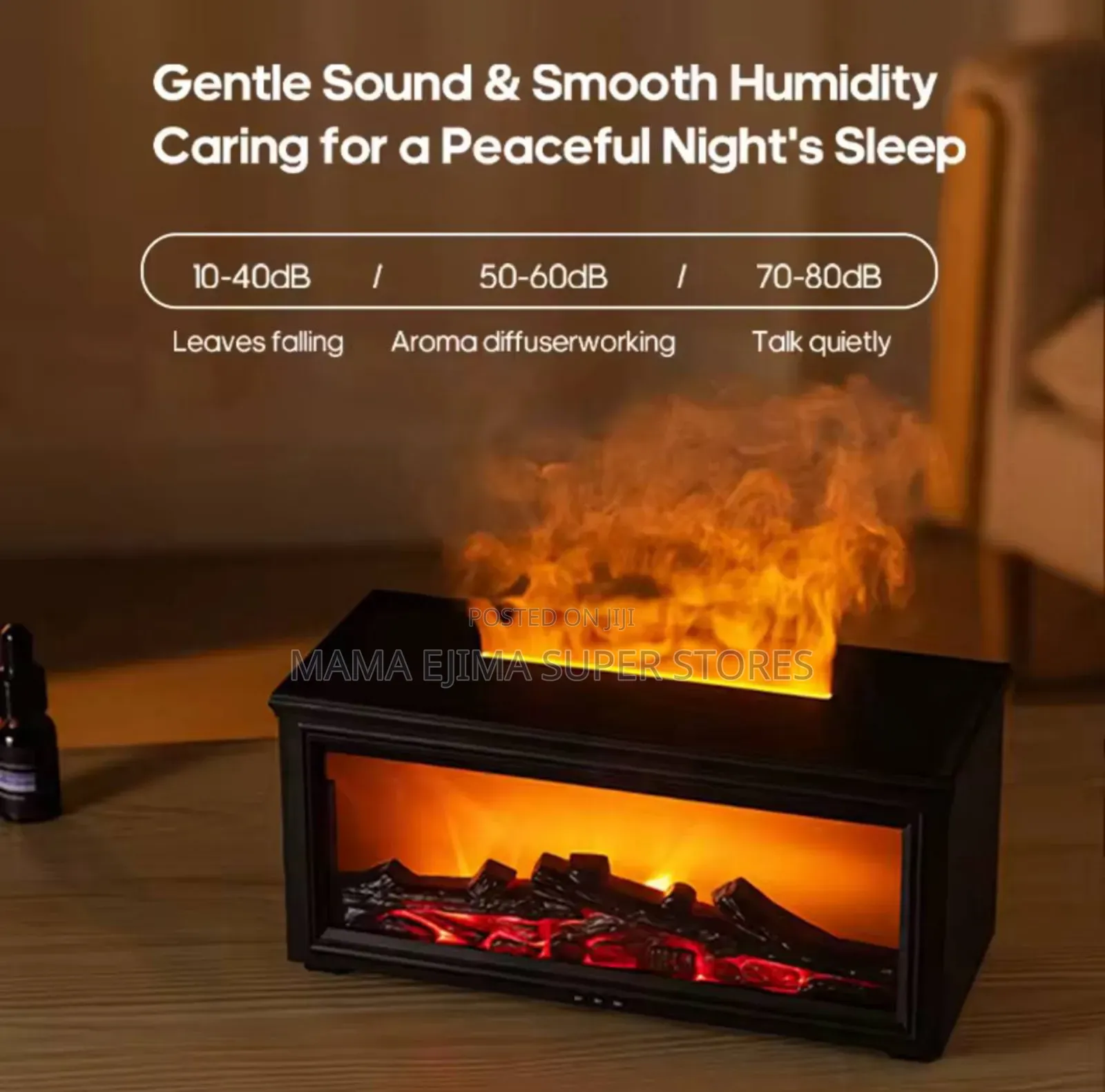 Creative Fireplace Air Humidifier 280ml Simulated Flame Aro