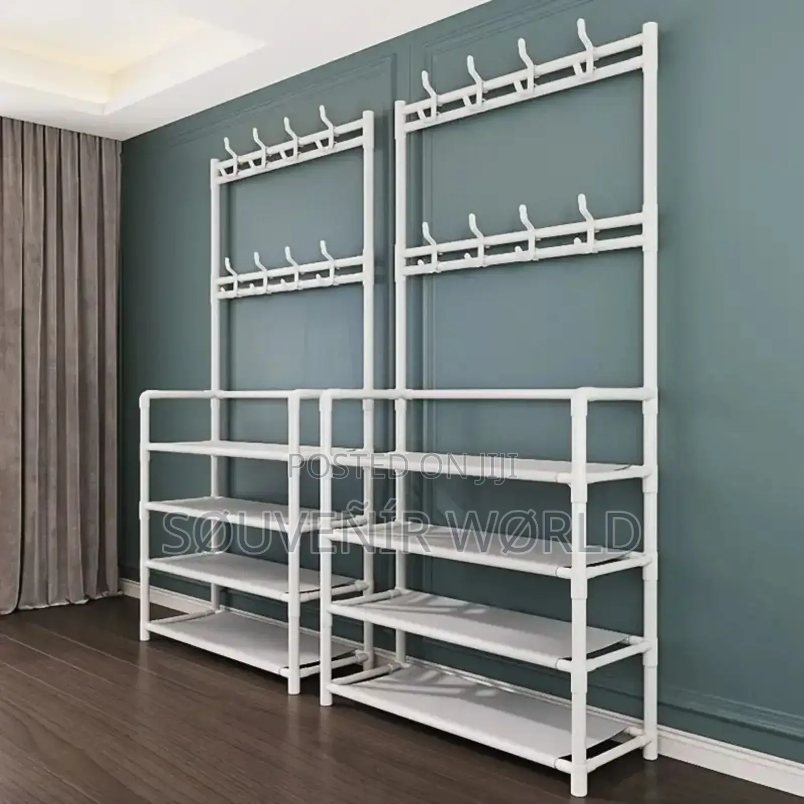 80x26x153cm).5 Layers Hat and Shoe Rack