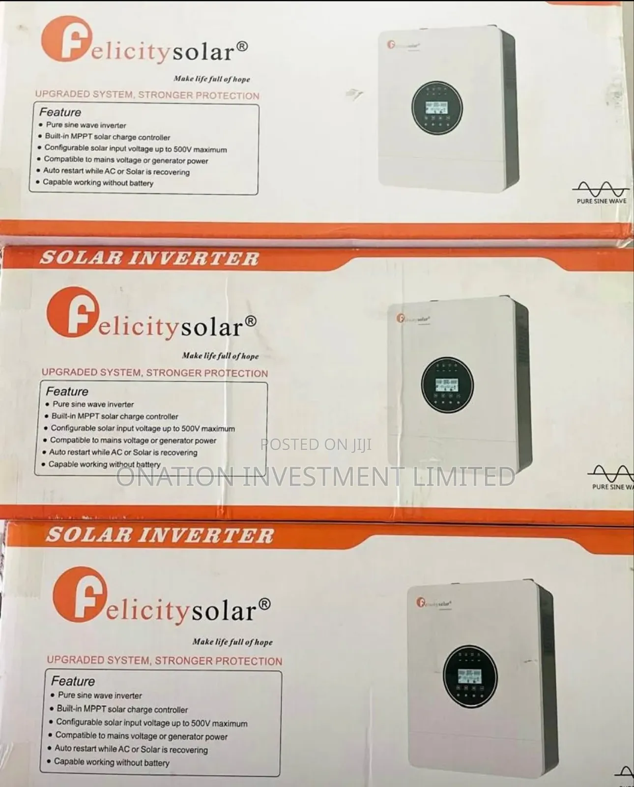 6kva 48v Felicity Hybrid Inverter