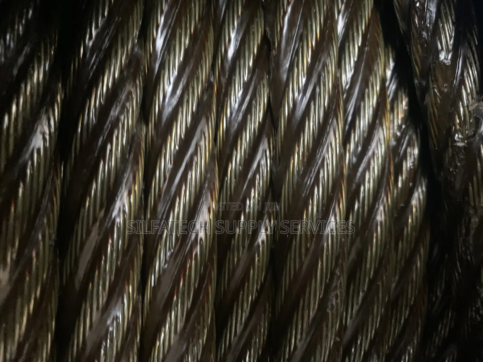 18mm Black Steel Core Wire Rope