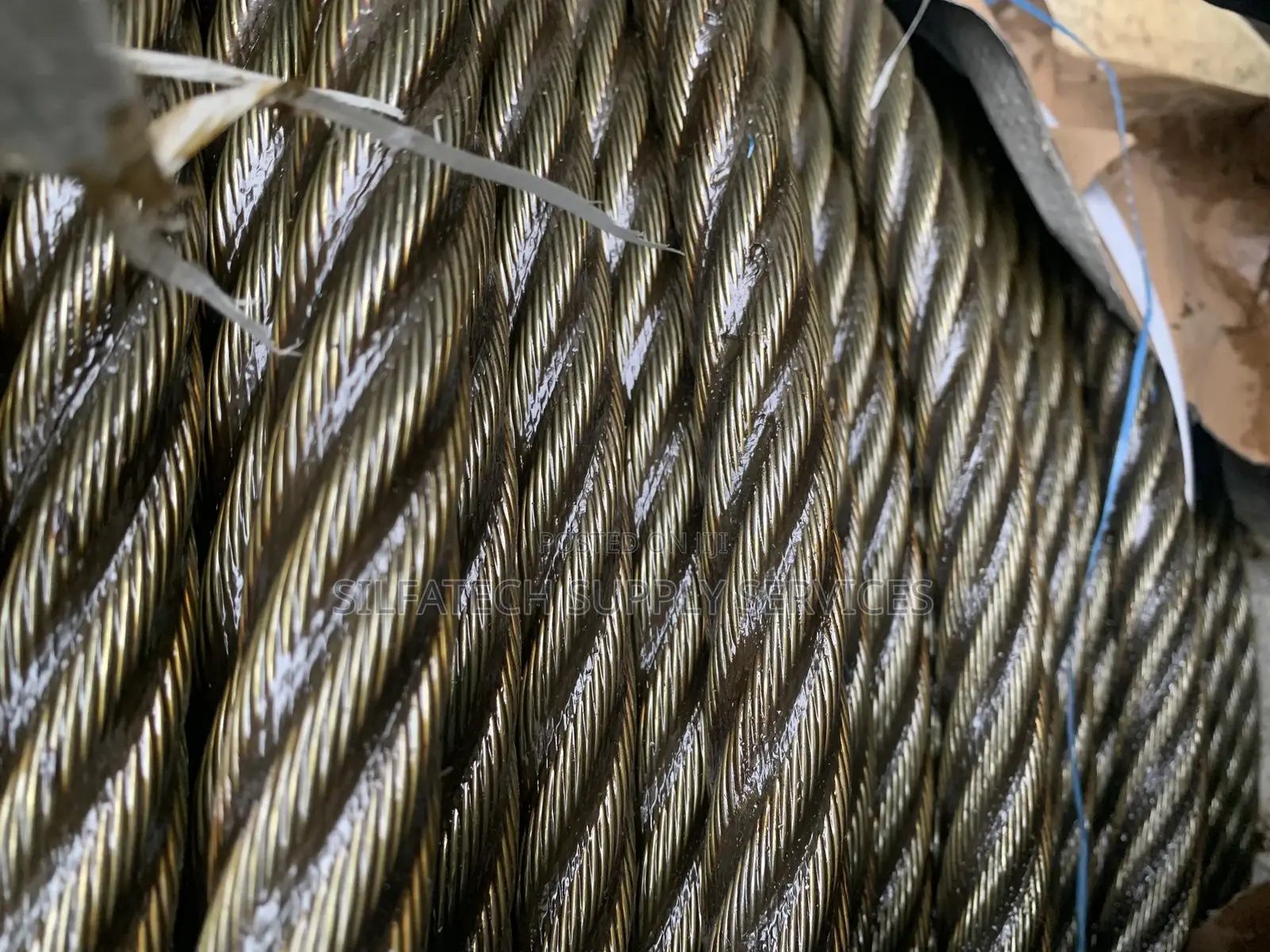 22mm 6*36core Black Steel Wire Rope