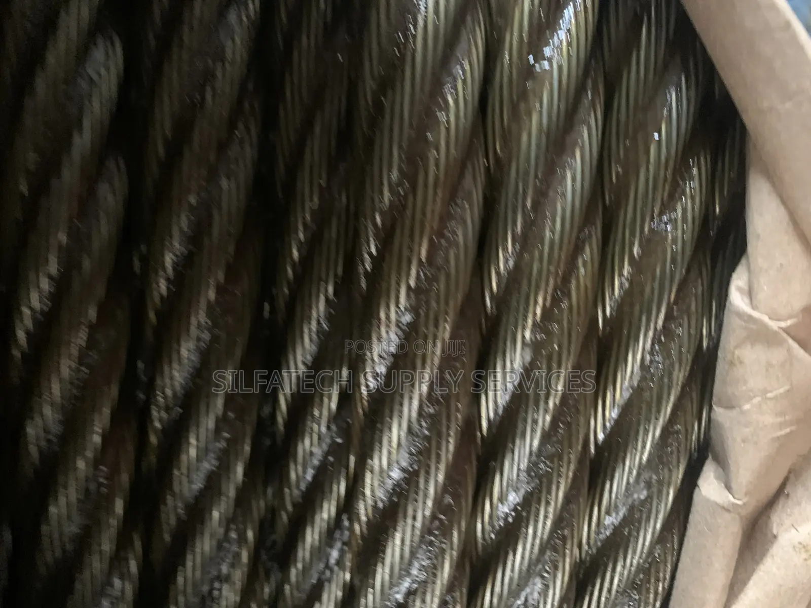 22mm 6*19core Black Steel Wire