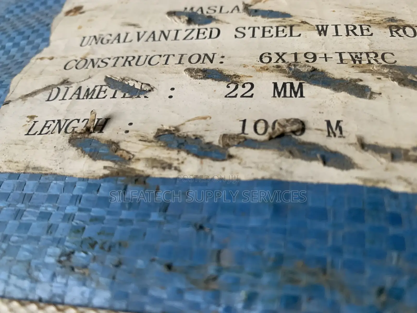 22mm 6*19core Black Steel Wire