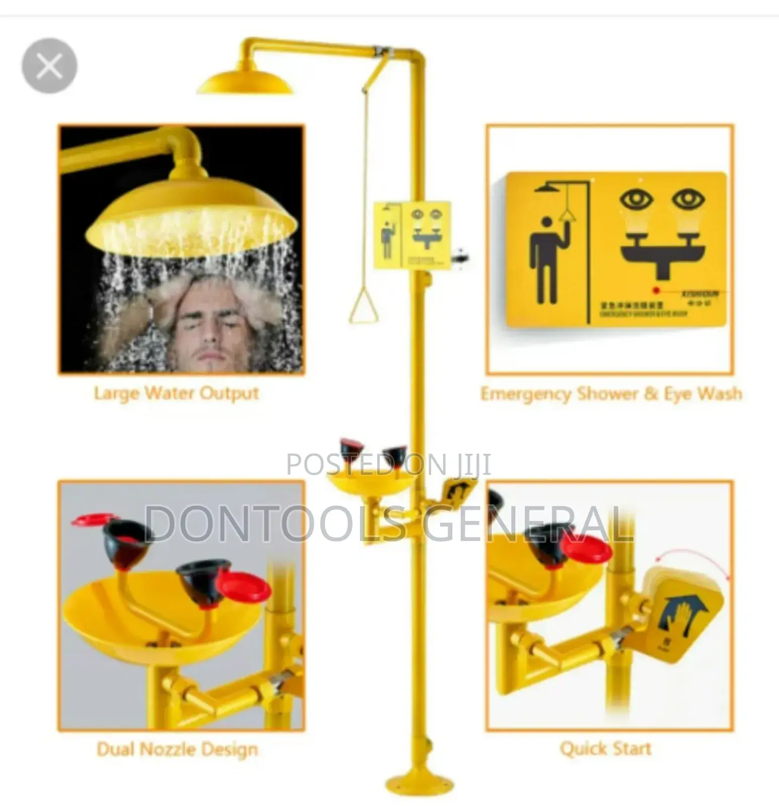 Sellstrom Emergency Eyewash And Shower Station