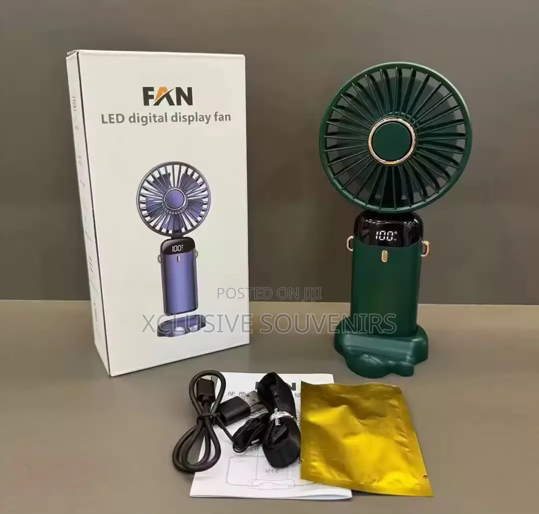 1800mah Mini Personal Foldable Hand Fan Usb Rechargeable