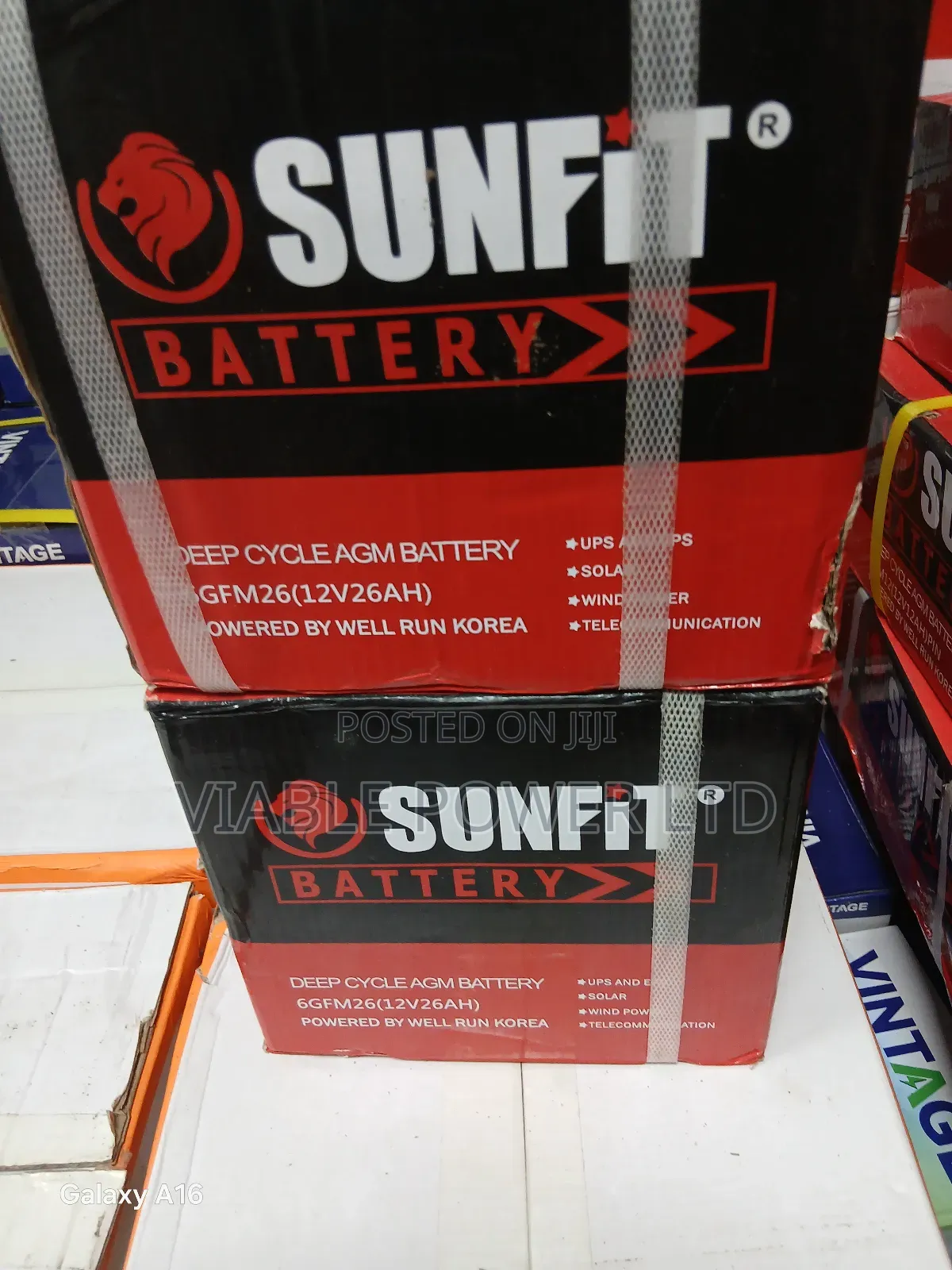 26ah Sunfit Dry Cell Battery Very Reliable and Efficient