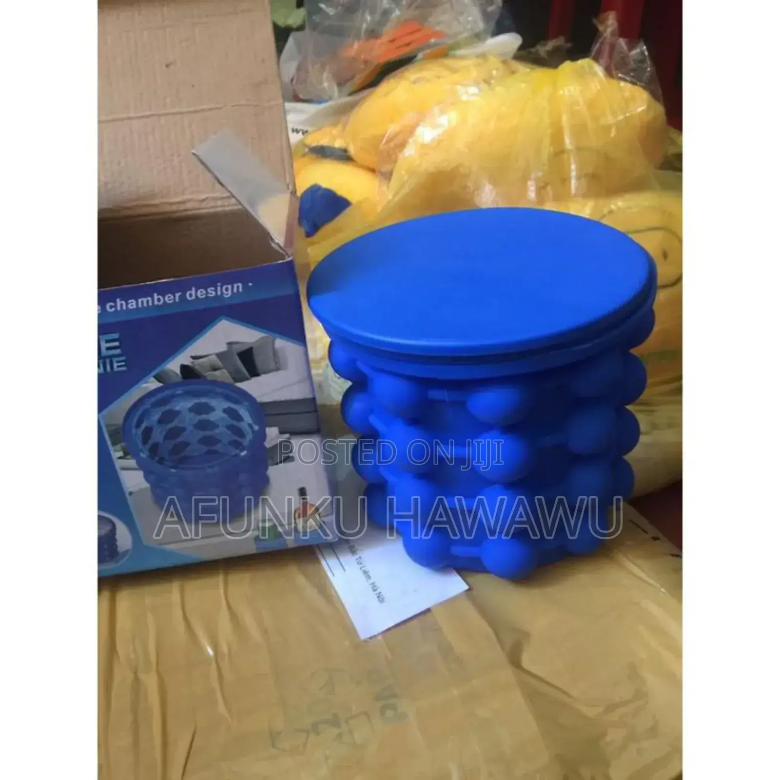 2in1 Portable Silicone Ice Cube Maker Bucket With Lid
