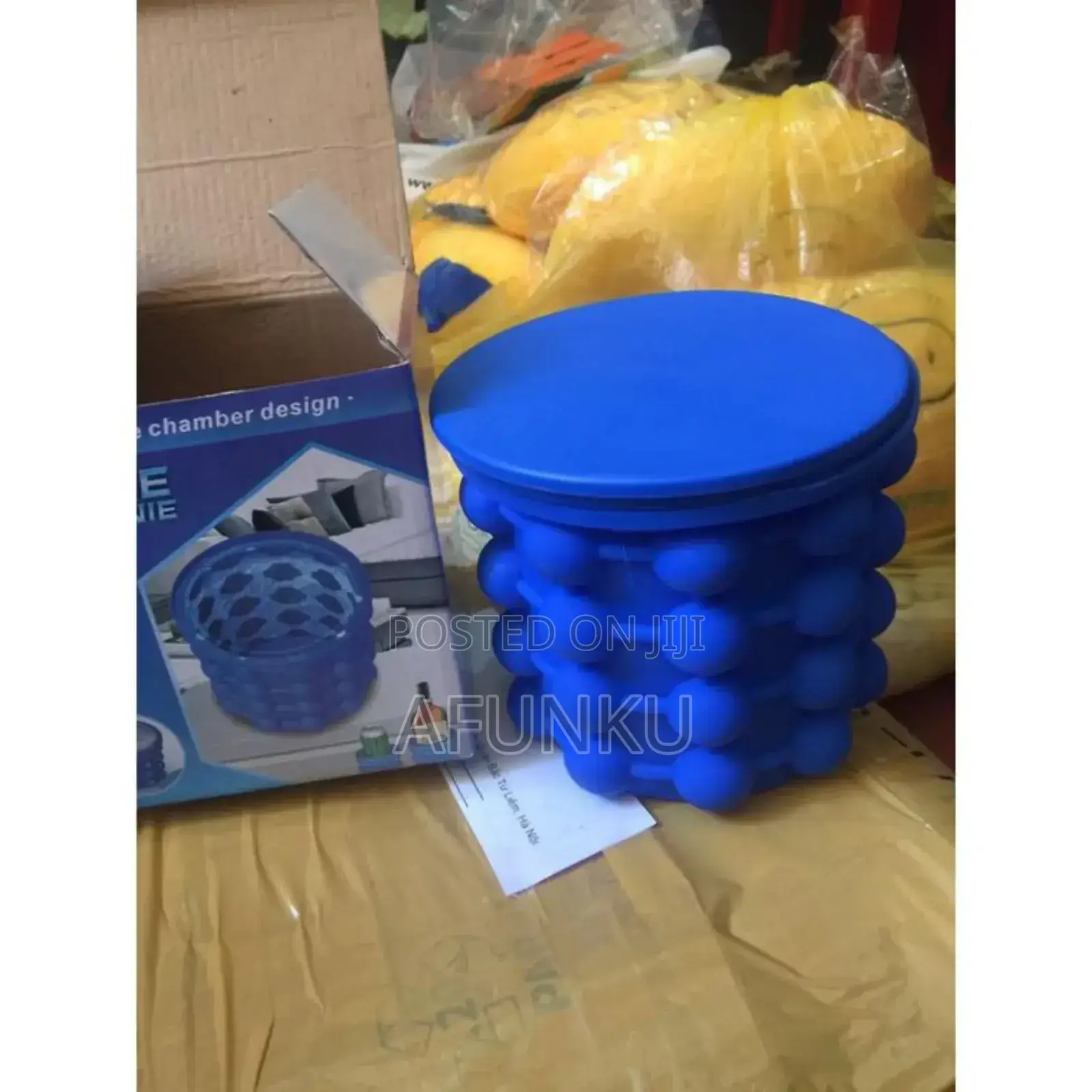 2in1 Portable Silicone Ice Cube Maker Bucket With Lid