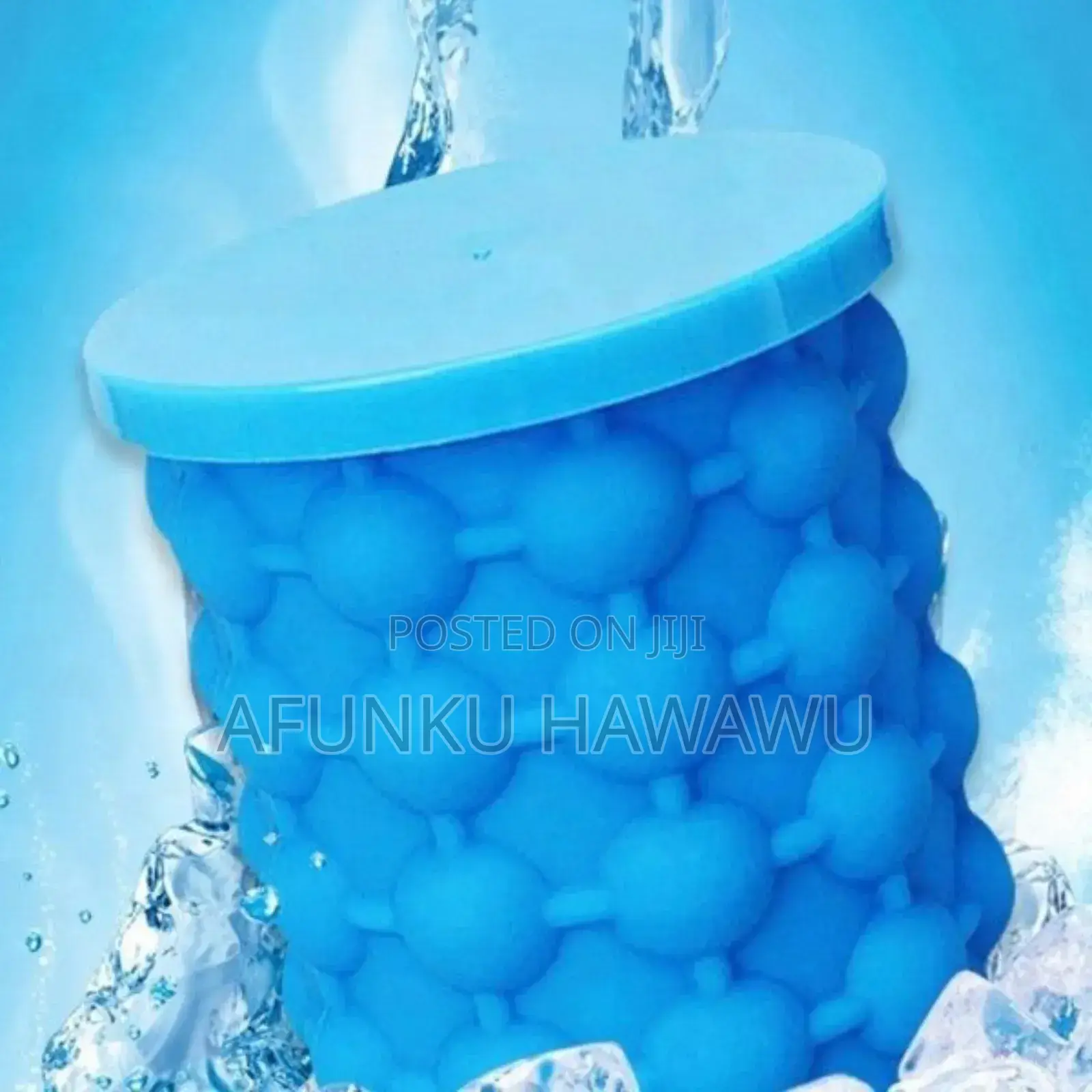 2in1 Portable Silicone Ice Cube Maker Bucket With Lid