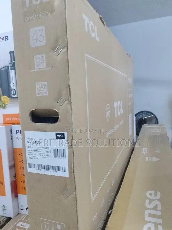 Slim TCL 43inches Smart Android Tv + Accessories