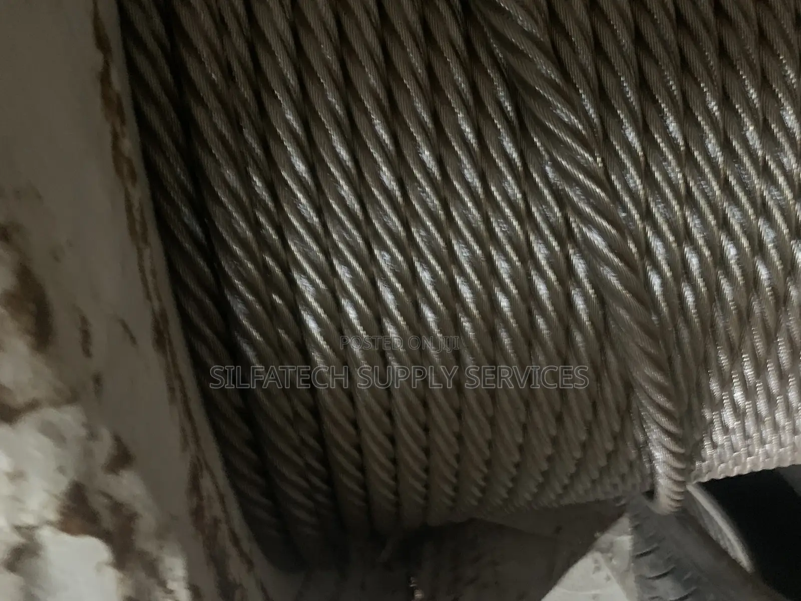 20mm Left Hand/Right Hand Black Steel Wire Rope