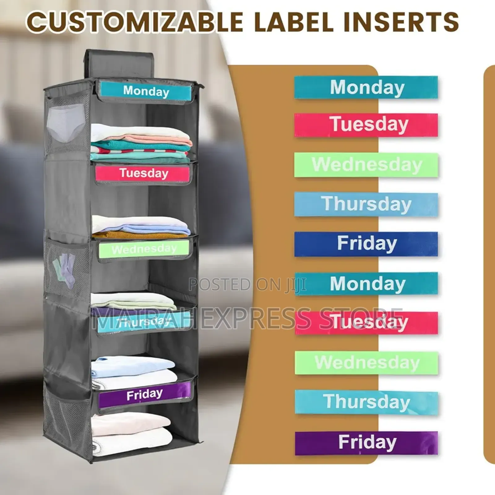 5-layer Kids Daily Foldable Clothes Organizer