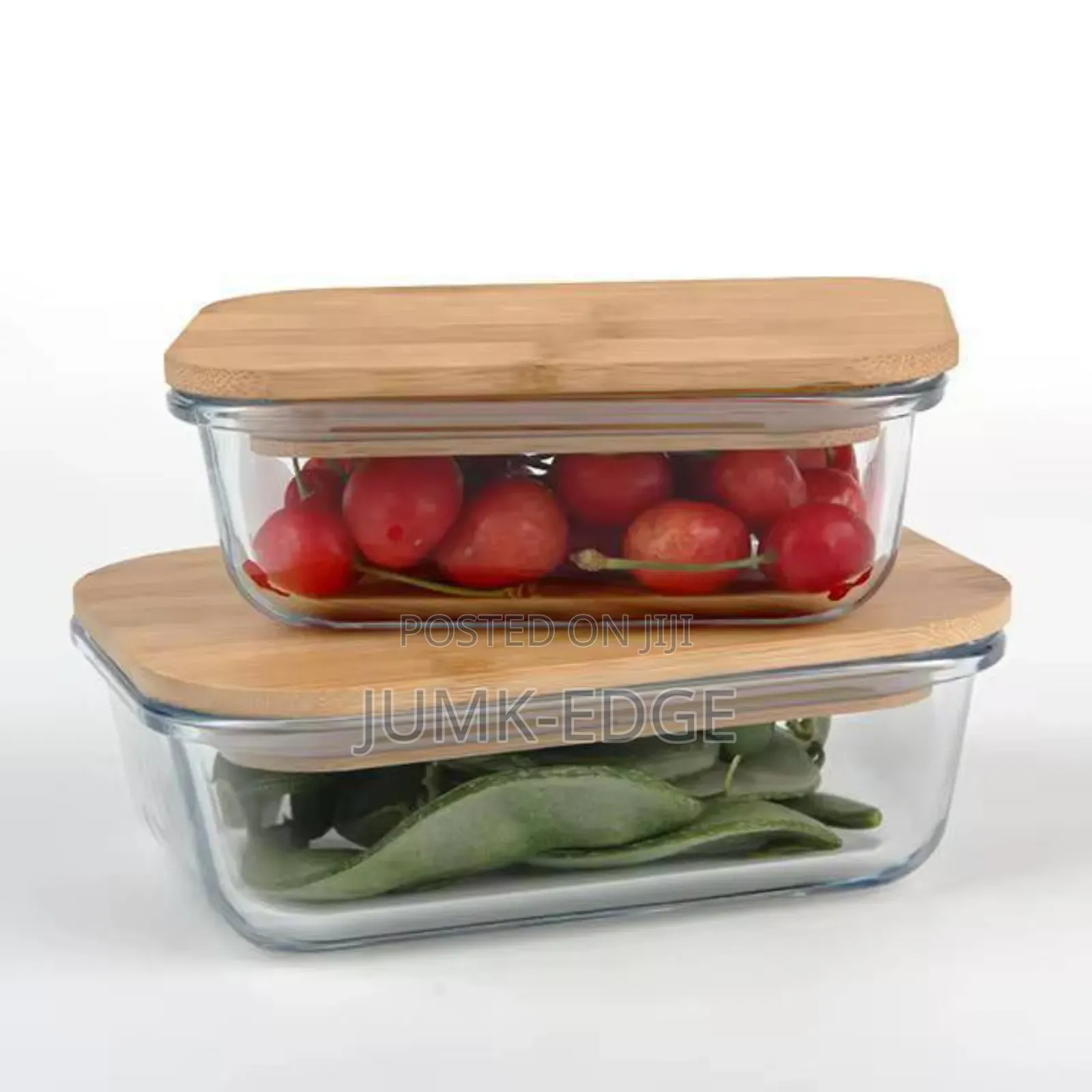 Lock Fresh Glass Storage Bowl With Bamboo Lid