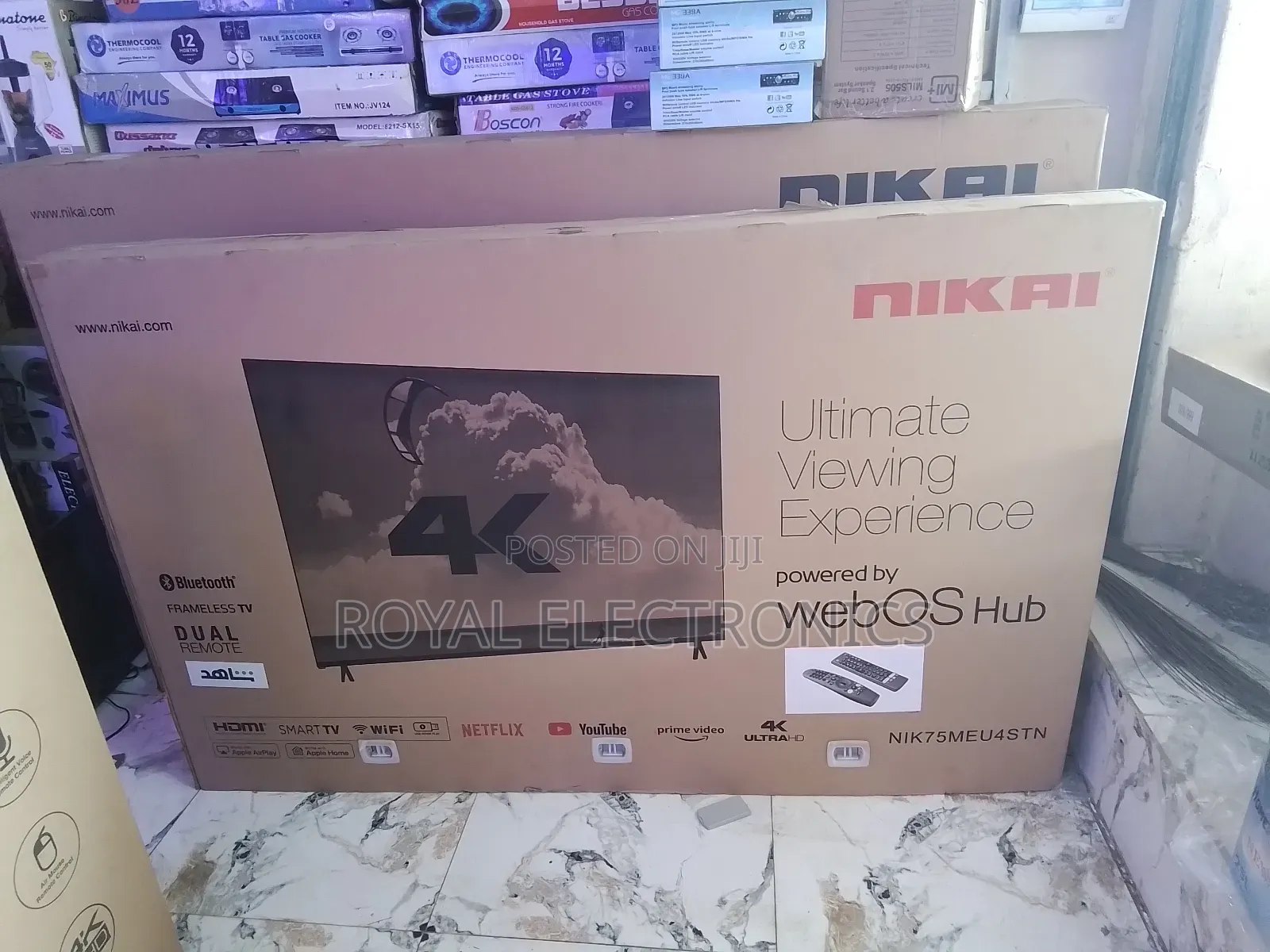 Best Released Nikai 75inch Uhd 4k Smart Digital Frameless Tv