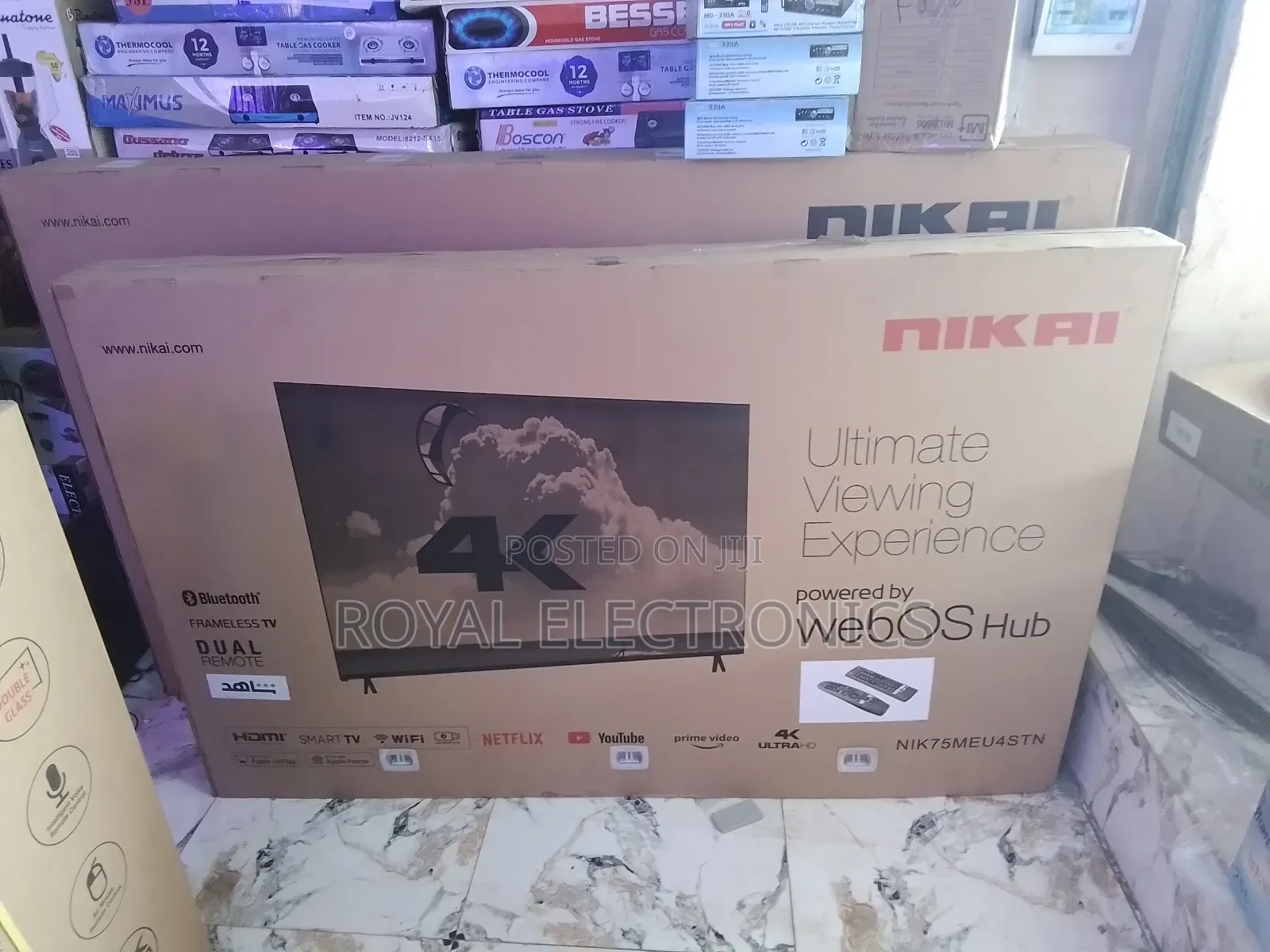 Best Released Nikai 75inch Uhd 4k Smart Digital Frameless Tv
