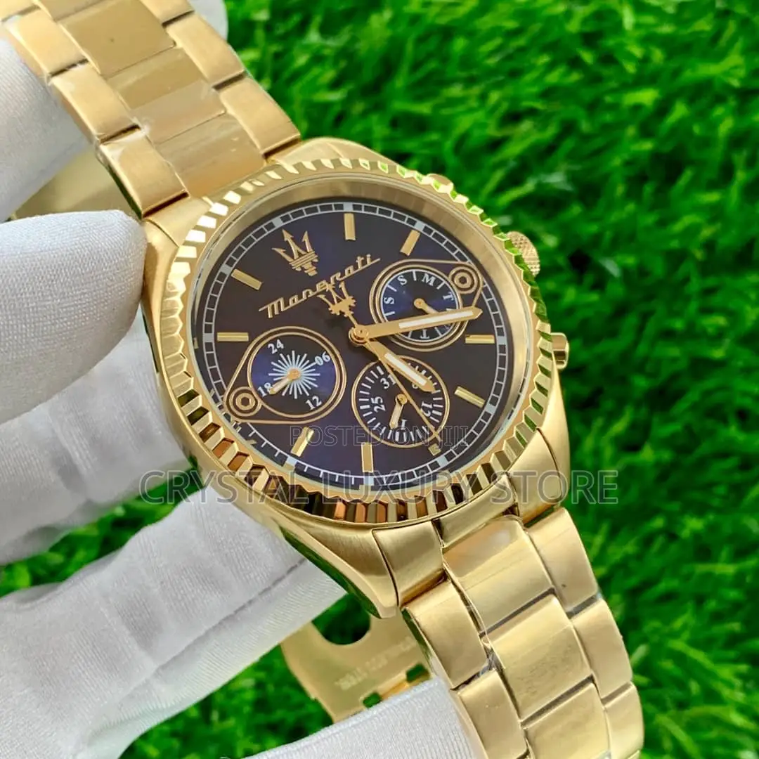 Maserati Quality Luxury Men Chain Strap Wristwatch
