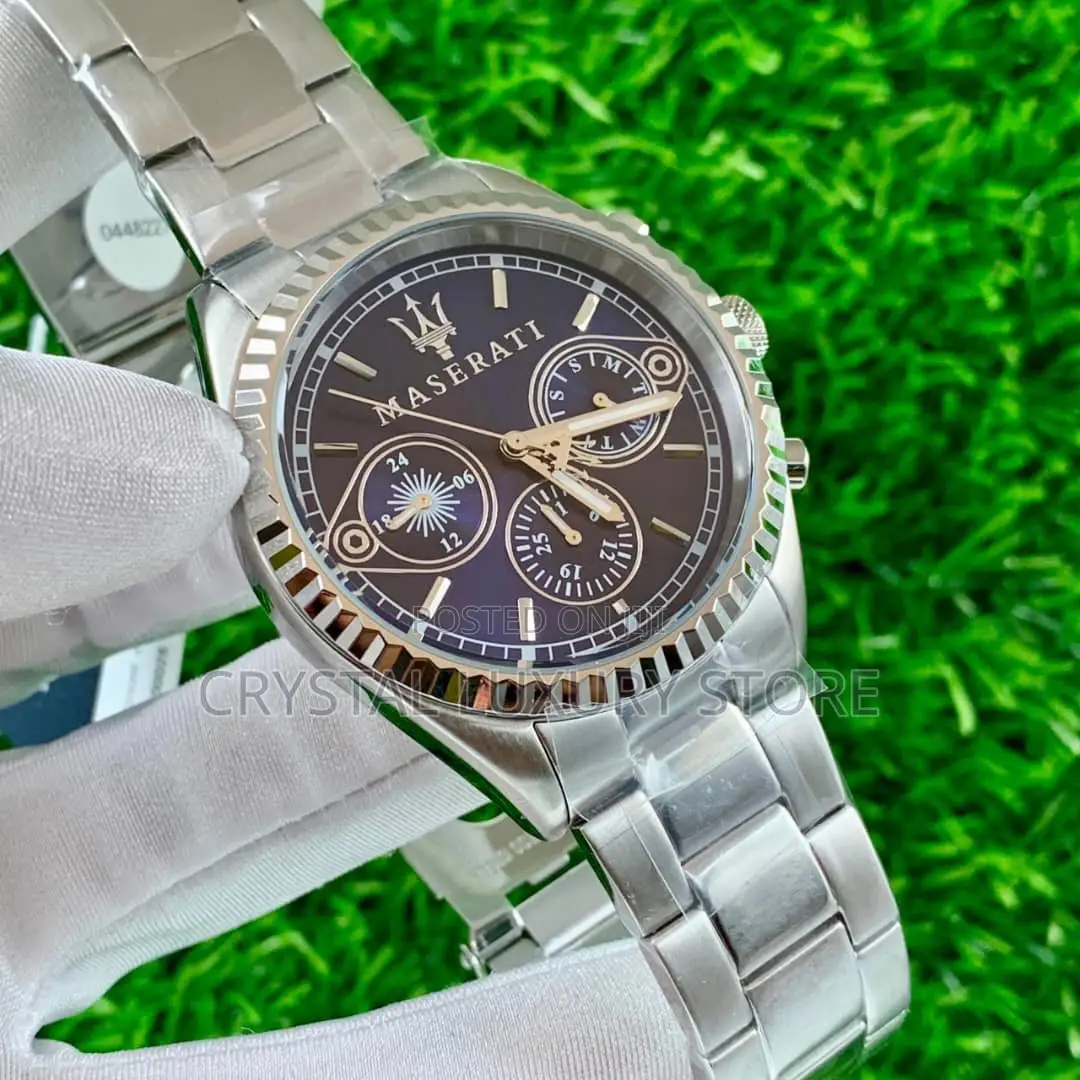 Maserati Quality Luxury Men Chain Strap Wristwatch