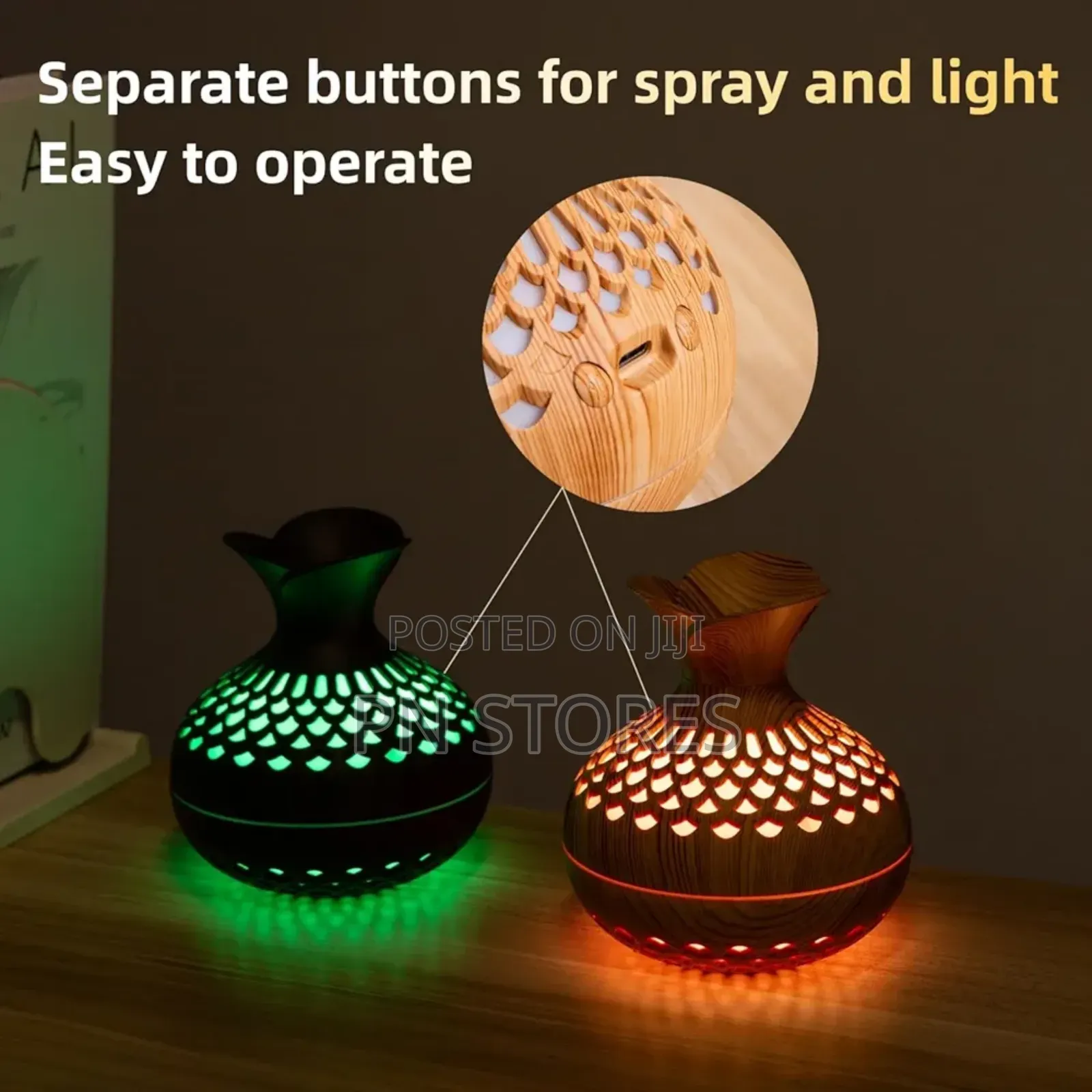 300ml Wooden Mini Usb Humidifier