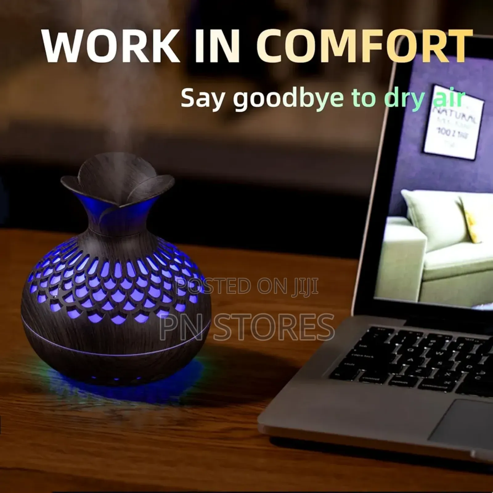 300ml Wooden Mini Usb Humidifier