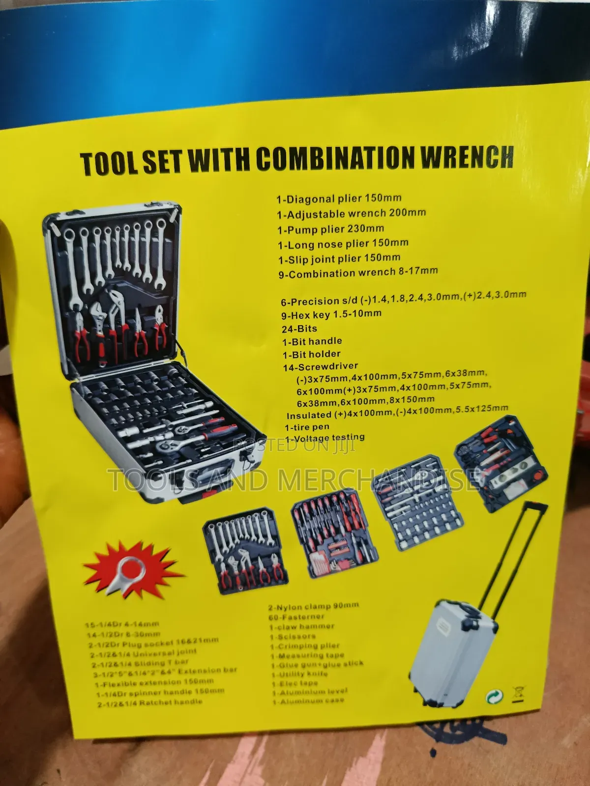 187pcs Combination Tools Box Mechanical and Electrical Tools
