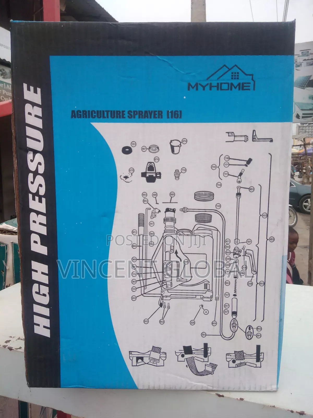 16l Myhome Knapsack Sprayer