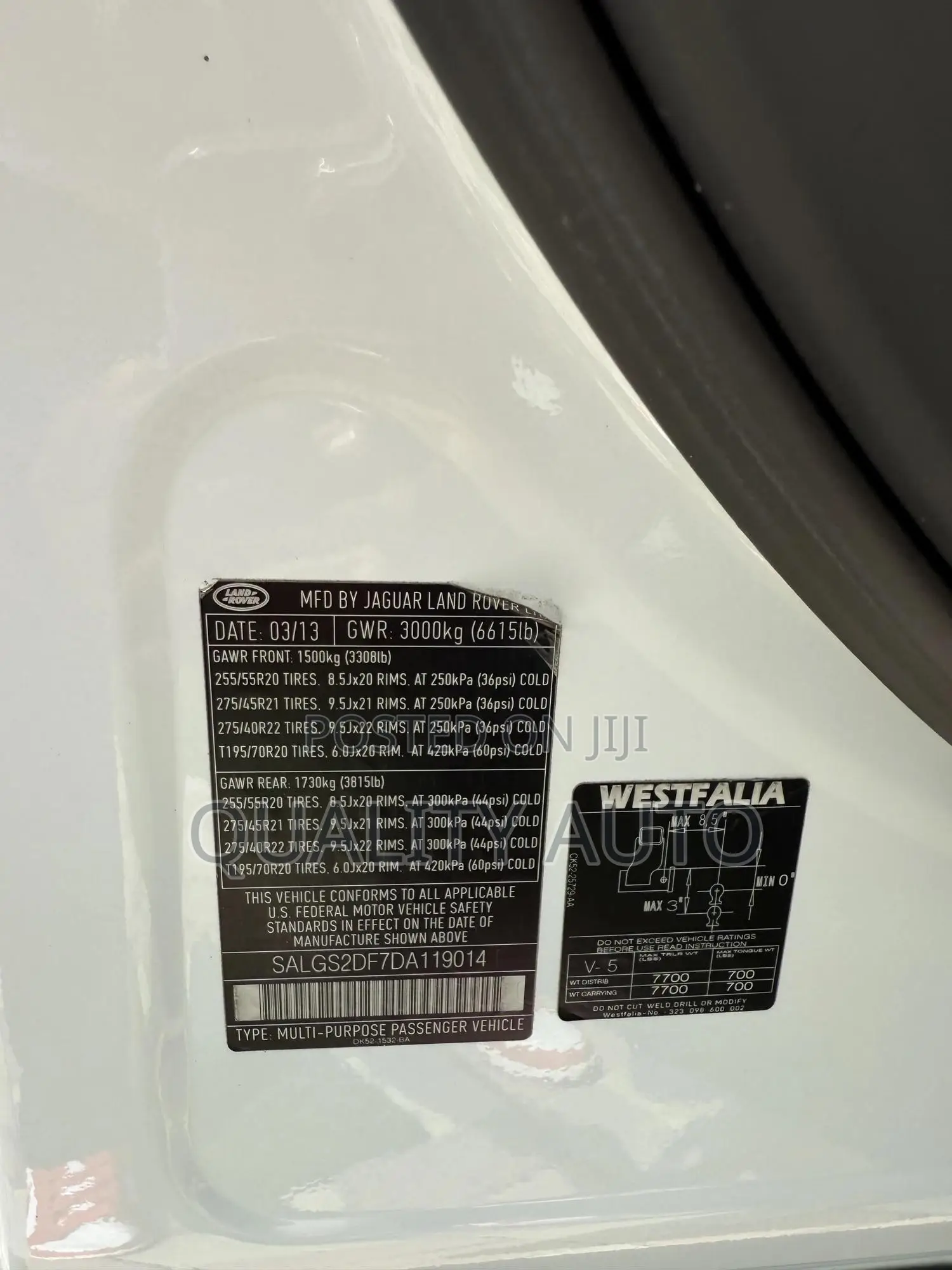 Land Rover Range Rover Vogue 2013 White