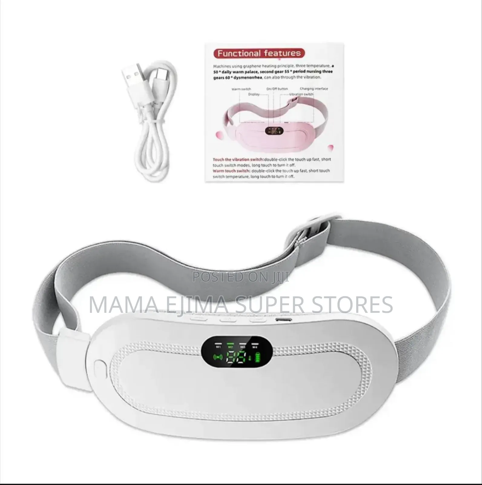 Portable Heating Pad Menstrual Heating Massager Belt Abdomin