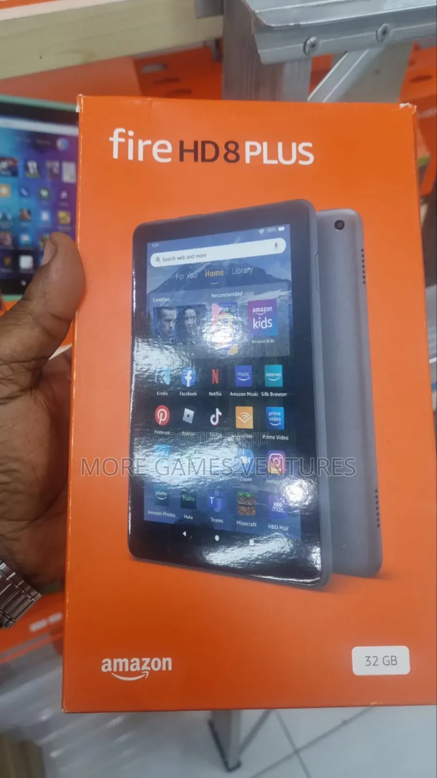 New Amazon Fire HD 8 Plus (2020) 32 GB Black